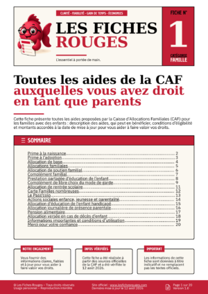 Toutes les aides de la CAF auxquelles vous avez droit en tant que parents