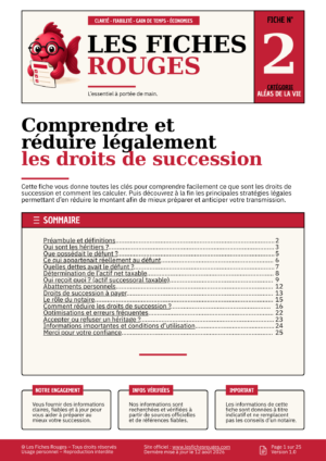 Comprendre et réduire légalement les droits de succession