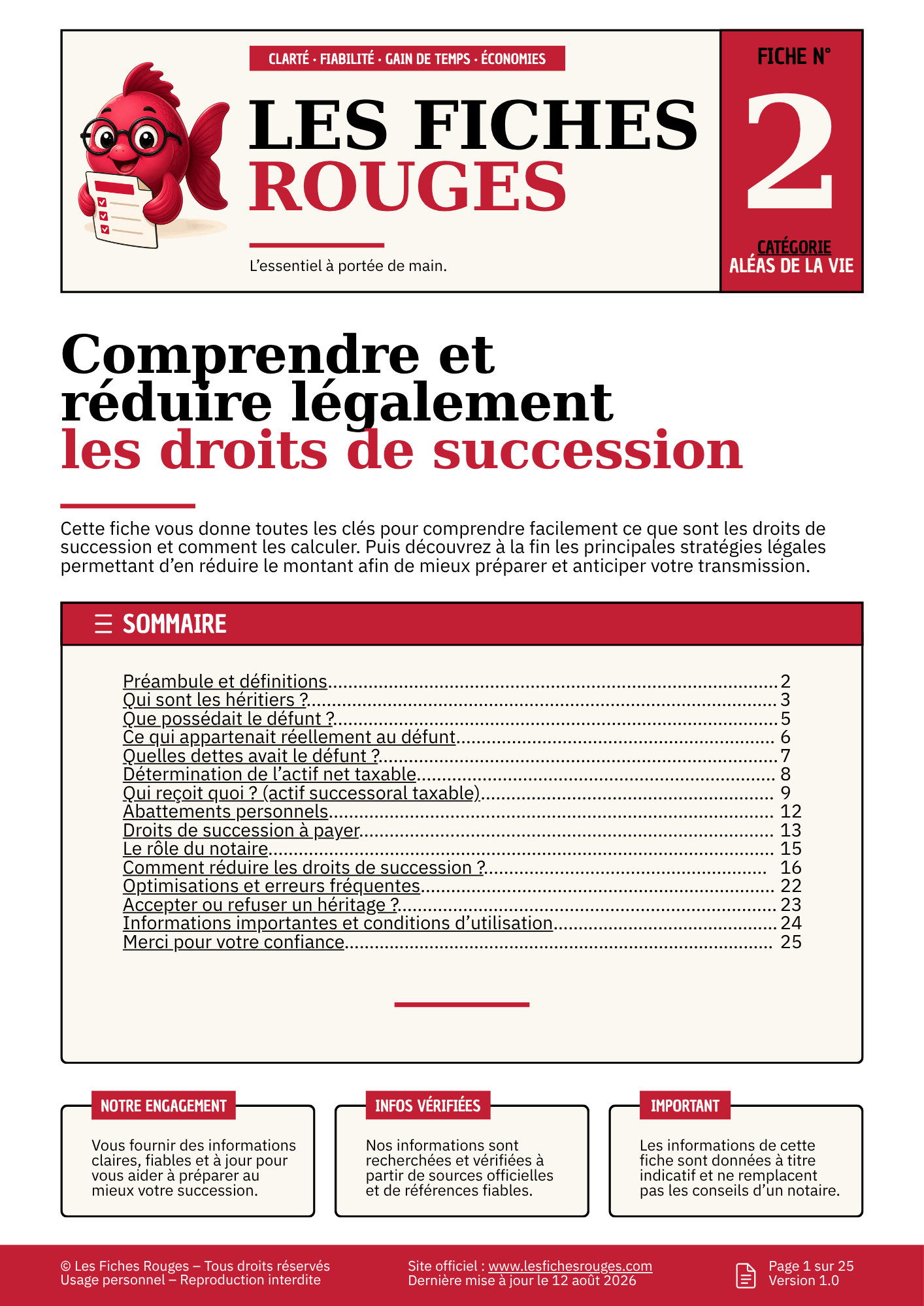 Fiche 02 - Comprendre et réduire légalement les droits de succession