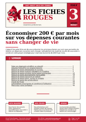 Économiser 200 € par mois sur vos dépenses courantes sans changer de vie