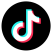 Icone tiktok note de musique blanche sur fond noir