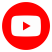 Icone youtube en blanc sur fond rouge